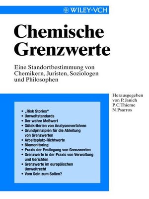 cover image of Chemische Grenzwerte
